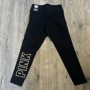 Pink high waist 7/8 ankle leggings.
